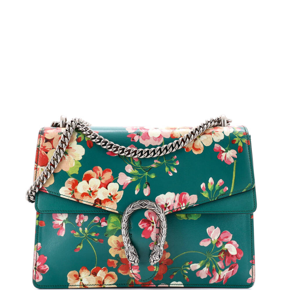 Gucci Small Dionysus Bag Blooms Print Leather